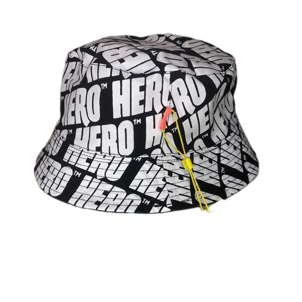 bucket hat black and white Reversible